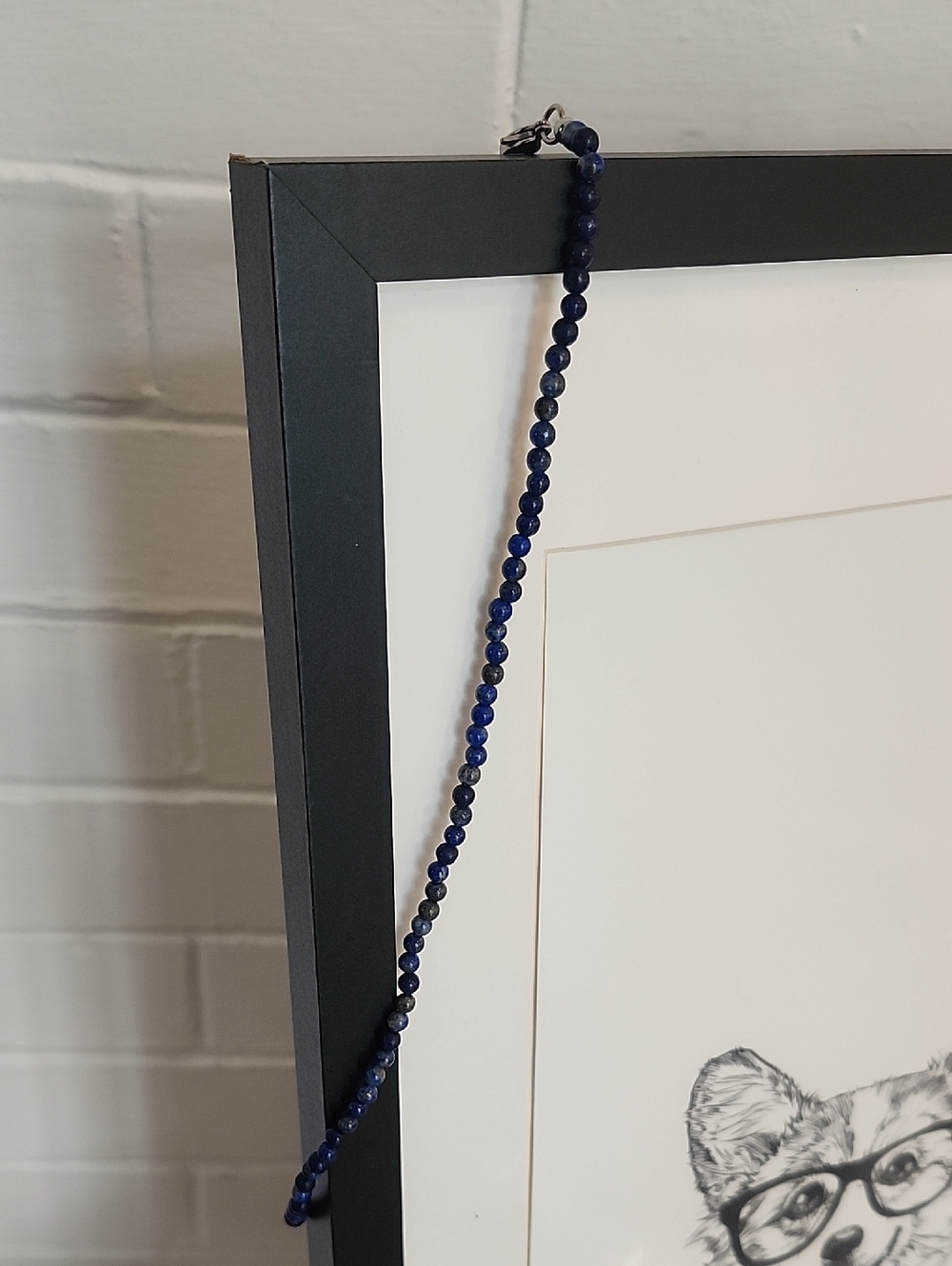 Beaded Blue Necklace - Picture 5 of 5